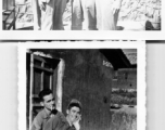 GI in barracks area, likely at Luliang, China. During WWII.