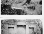 Local gravestones in Yunnan, China, during WWII.