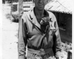 GI with pet monkey in Yunnan, China during WWII.