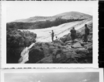 A dam and and falls about 8 miles southeast of the Luliang air base area in Yunnan province, China, where the GIs went to swim and relax. During WWII.