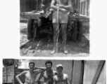 GI gets a shower and three pose for camera.