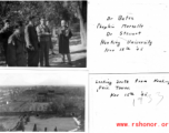 Tour around Nanjing University in China during WWII, November, 1945.