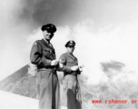 Pictured above in western Yunnan province, China, with Colonel William F. "Frank" Grubb, his war-time best friend, Chaplain Mengel went 'above-and-beyond the call of duty' by flying into battle with his men. Colonel Grubb recounted stories of how Chaplain Mengel rode in his co-pilot seat during bombing runs to pray until they returned safely to base. Chaplain Mengel did this unarmed, with only a knife for self-defense.