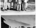 GIs pose with people in India.  Scenes in India witnessed by American GIs during WWII. For many Americans of that era, with their limited experience traveling, the everyday sights and sounds overseas were new, intriguing, and photo worthy.