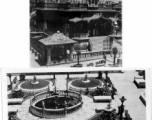 Ornate temple.  Scenes in India witnessed by American GIs during WWII. For many Americans of that era, with their limited experience traveling, the everyday sights and sounds overseas were new, intriguing, and photo worthy.